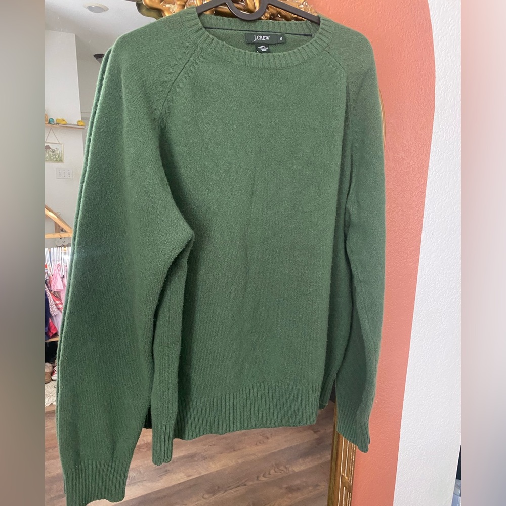 J. Crew Green Pull over Sweater.